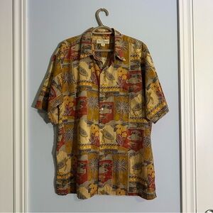 Vintage Tori Richard Hawaiian Shirt XL | 100% Cotton Made in Hawaii 90s